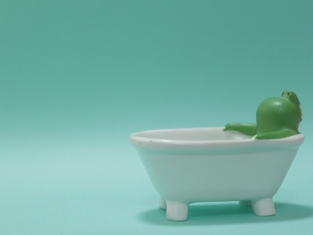 お風呂に浸かる